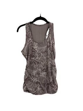 CALIA by Carrie Underwood Breezy Palm Mesh Ruched Tank Top Size XS